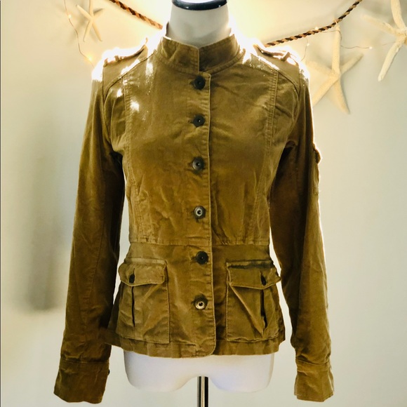 Calvin Klein Jeans Corduroy Military Style Jacket - Picture 3 of 8
